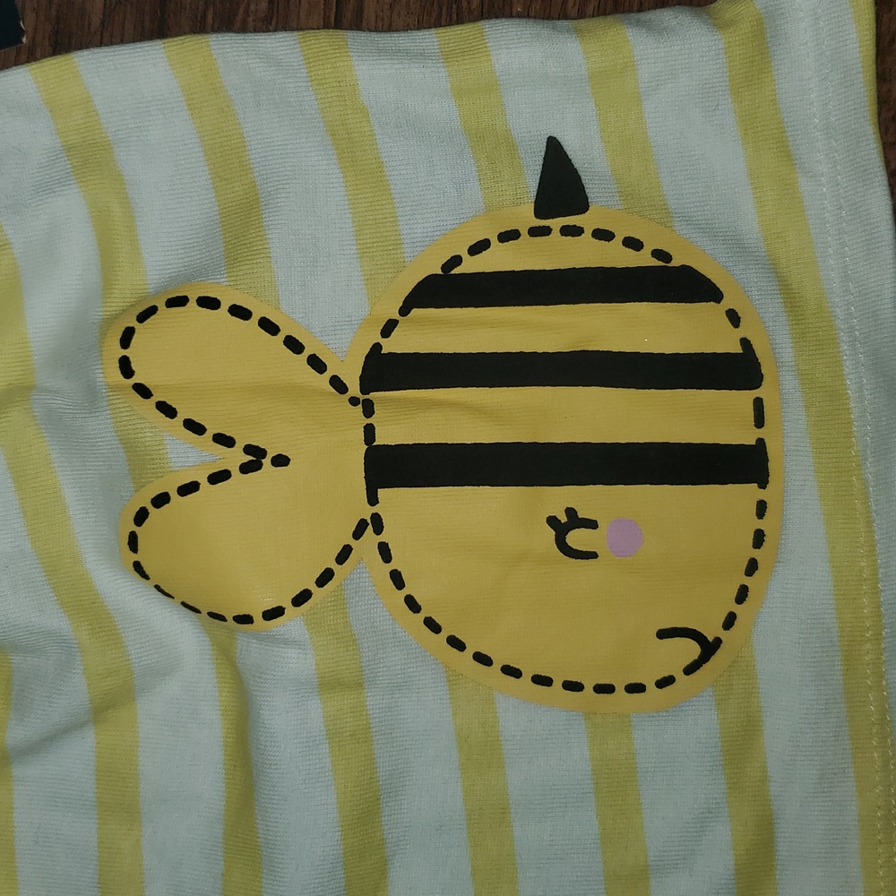 3-Piece Baby & Toddler Girls Bee Garden Dress, Diaper Cover & Headband Set 12 Mo - Picture 6 of 14